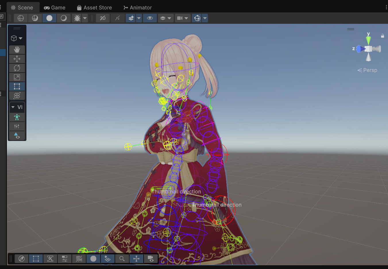 Play Mode での揺れ物（Physics）動作確認